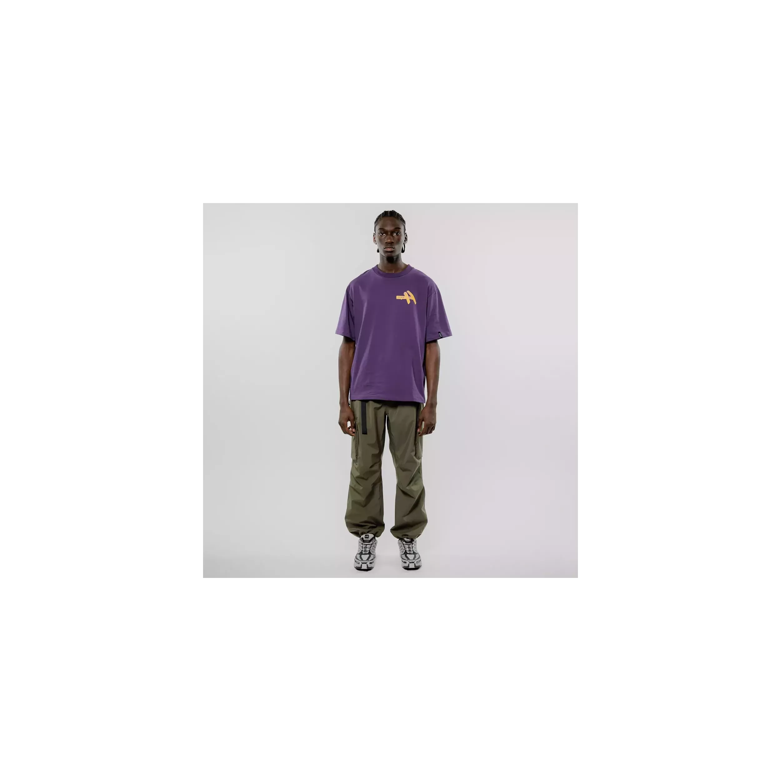 Rill Charcoal Print Short Sleeve T-shirt