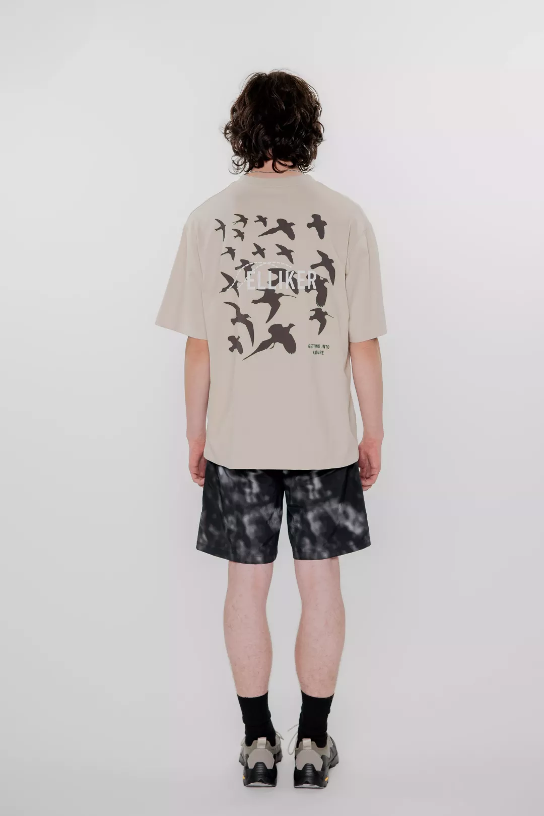 Rill Birds Print Short Sleeve T-shirt