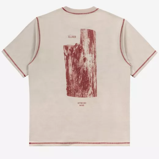 Rill Bark Beetle Print Short Sleeve T