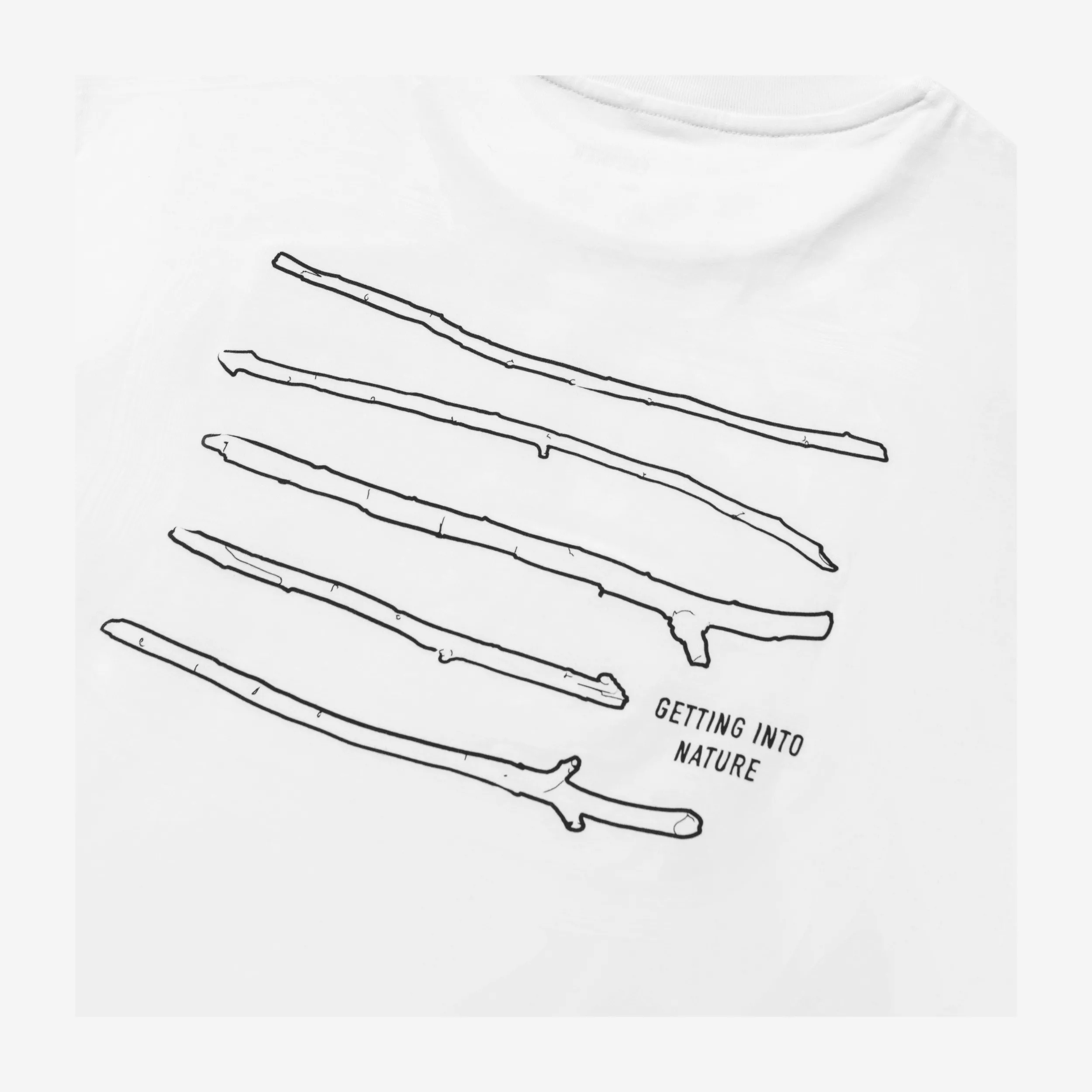 Rill Stick Print Short Sleeve T-shirt