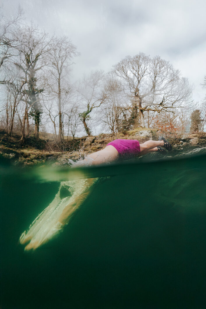 Harry diving in ELLIKER Swimming Shorts